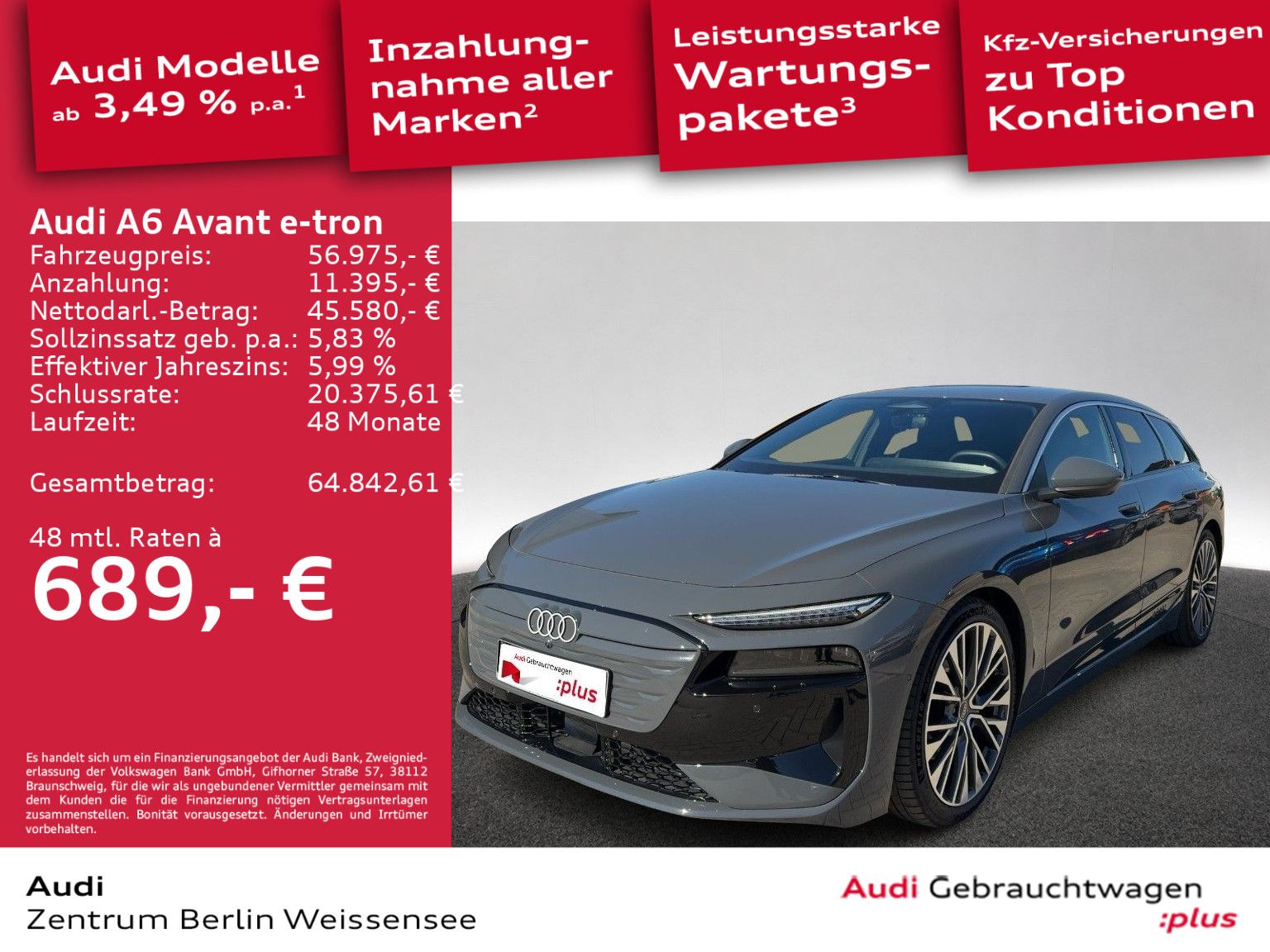 Audi A6 Avant e-tron 210 kW*MATRIX*360*LUFT*NAVI*ACC* imagem 2