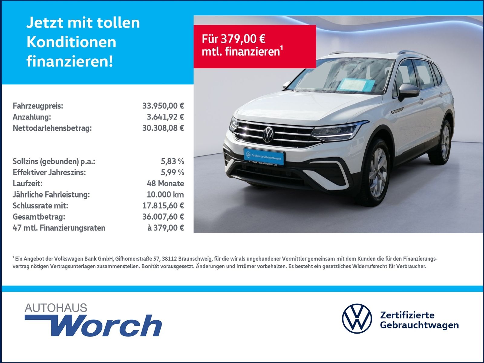 Tiguan Allspace 1.5TSI DSG Life PANO+7SITZE+AHK