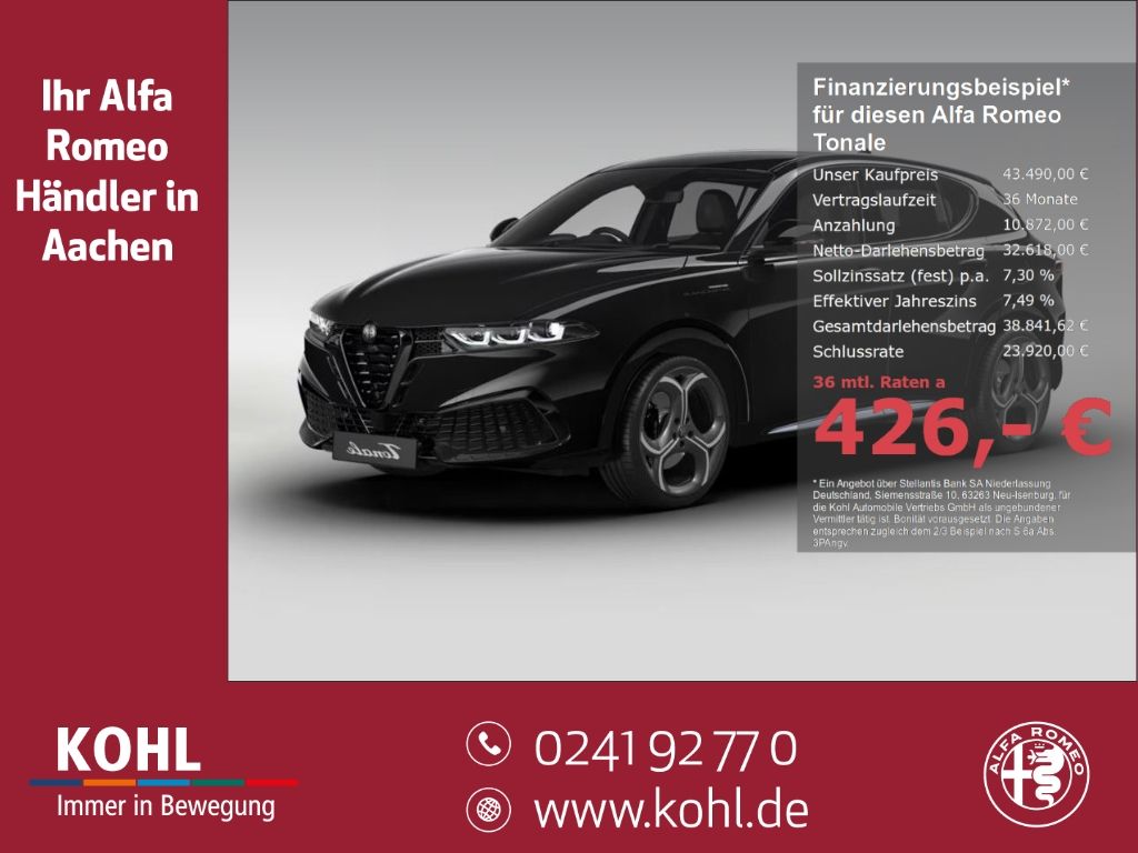 Alfa Romeo Tonale Sport Speciale Ibrida 1.5 VGT Hybrid 360°