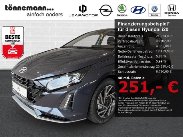Hyundai i20 FACELIFT T-GDI TREND+NAVI+RÜCKFAHRKAMERA+SIT