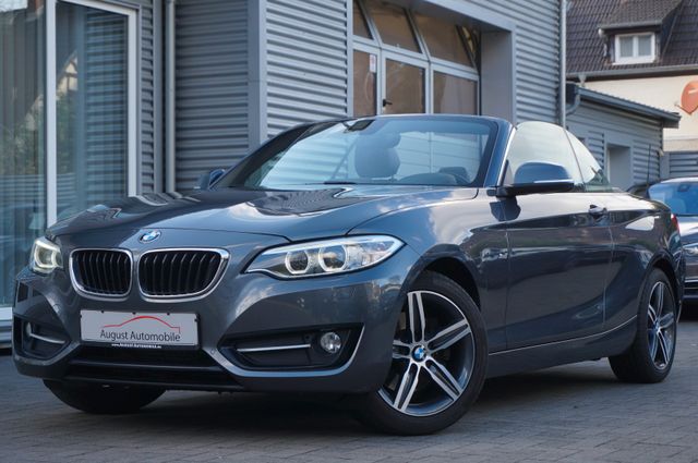 BMW 220d Cabrio Aut Sport H&K NaviPro AHK Leder 1 Hd