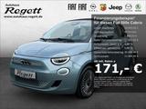 Fiat 500e Cabrio e Icon Navi Apple CarPlay Android Au - blaue Fiat 500e
