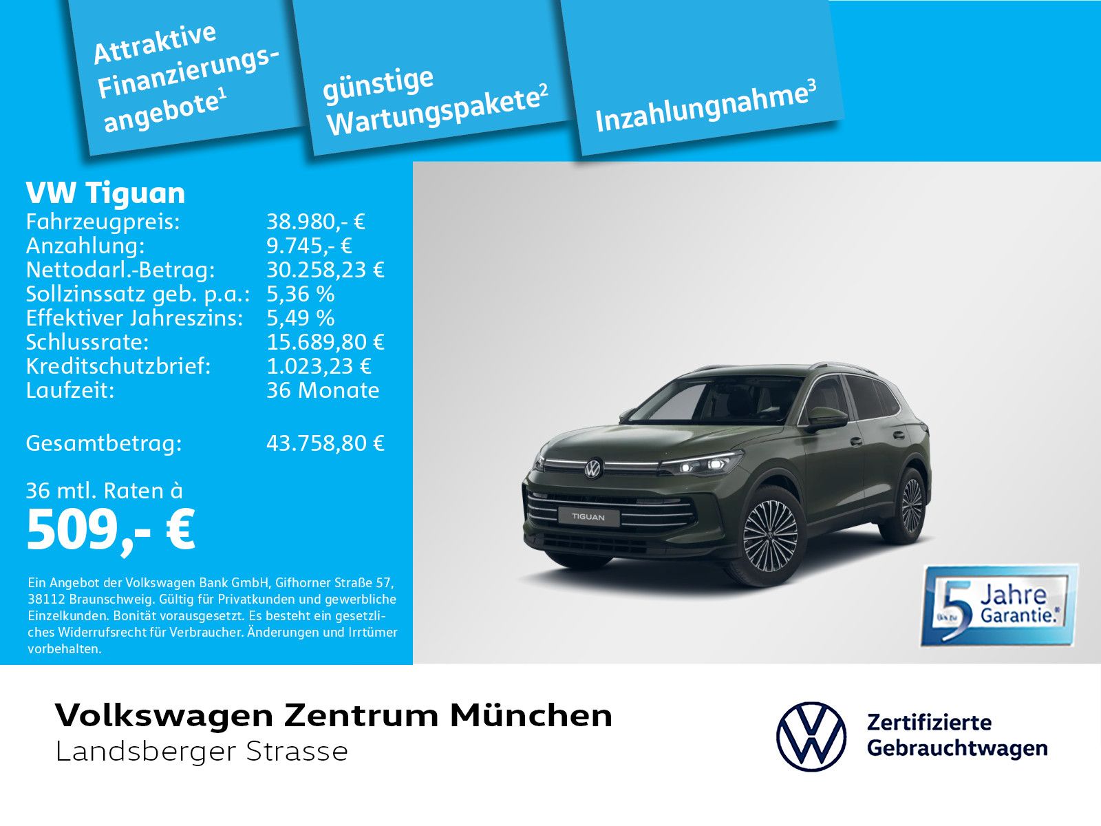 Volkswagen Tiguan Elegance 1.5 eTSI AHK ACC IQ.Light IQ.Dri foto 2