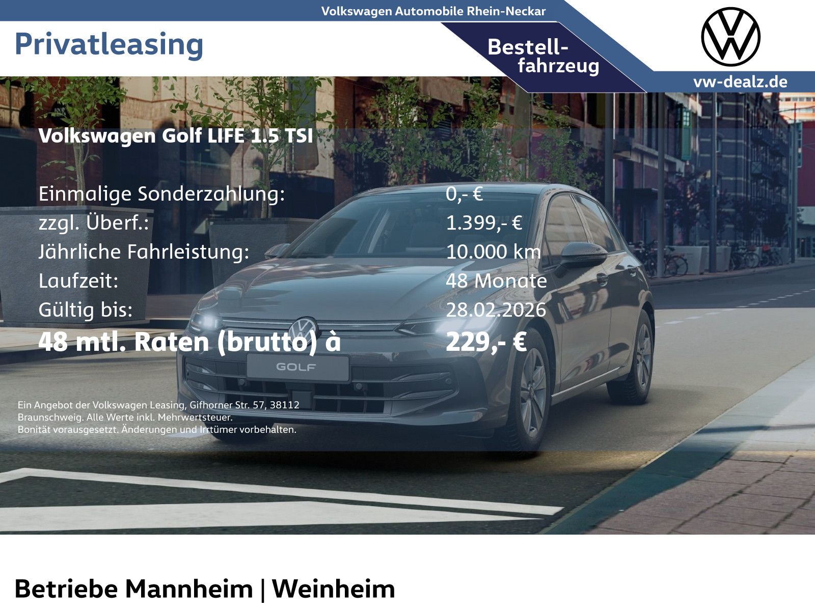 Volkswagen Golf Life 1.5 TSI Climatronic ACC ALU DAB LED