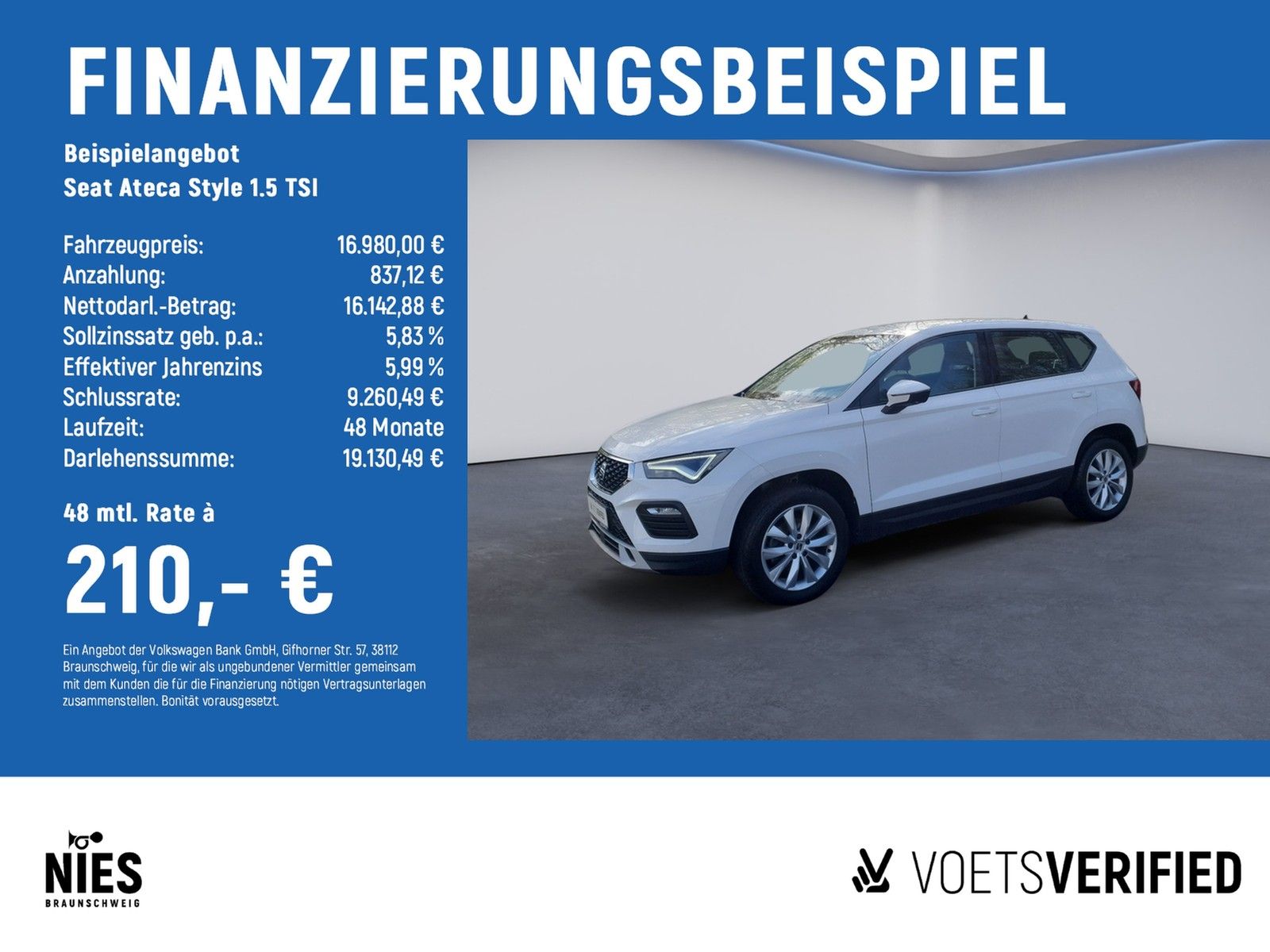 SEAT Ateca Style 1.5 TSI LED+SHZ+NAVI