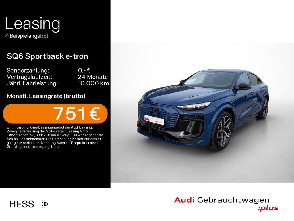 Audi SQ6 Sportback e-tron*MATRIX*HUD*AHK*LUFT*PANO*B&