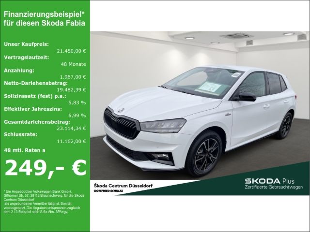 Skoda Fabia Monte Carlo Freisprechanlage Telefon mit B