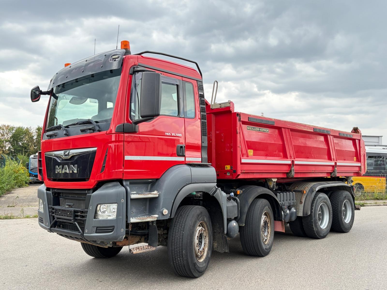 MAN TGS 35.500 8x4 BB - Meiller 3S. Kipper - Euro6
