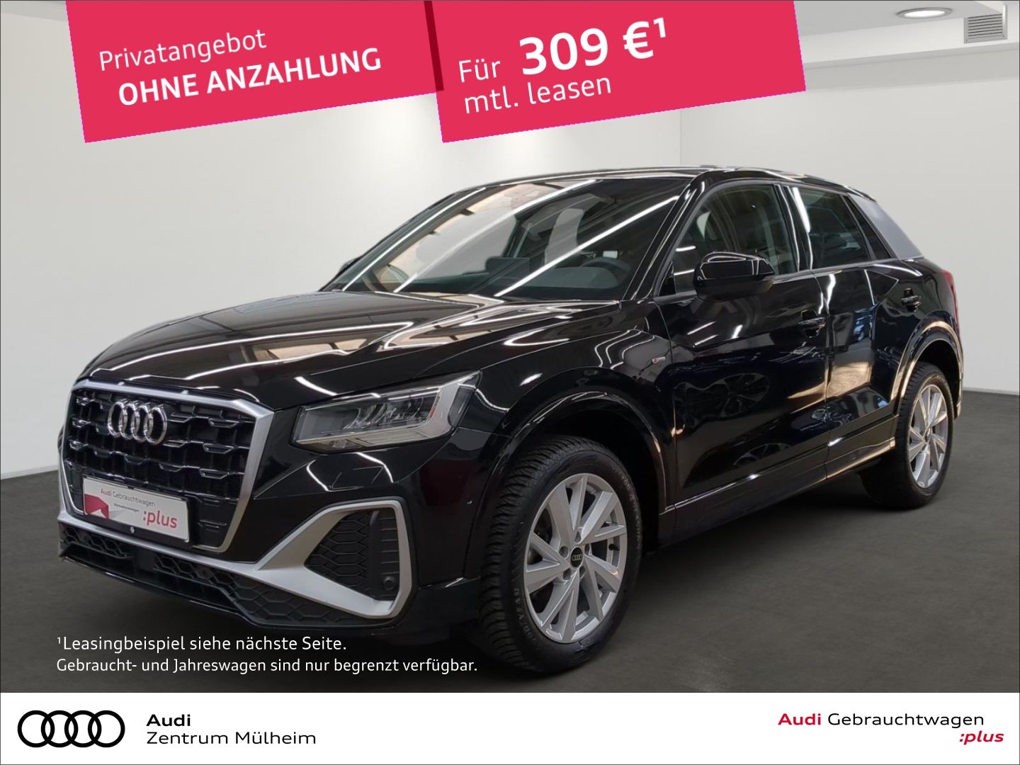 Audi Q2 35 TFSI S line LED Rückfahrkamera virtual Led