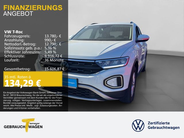 VW T-Roc 1.0 TSI LIFE NAVI LM GJR