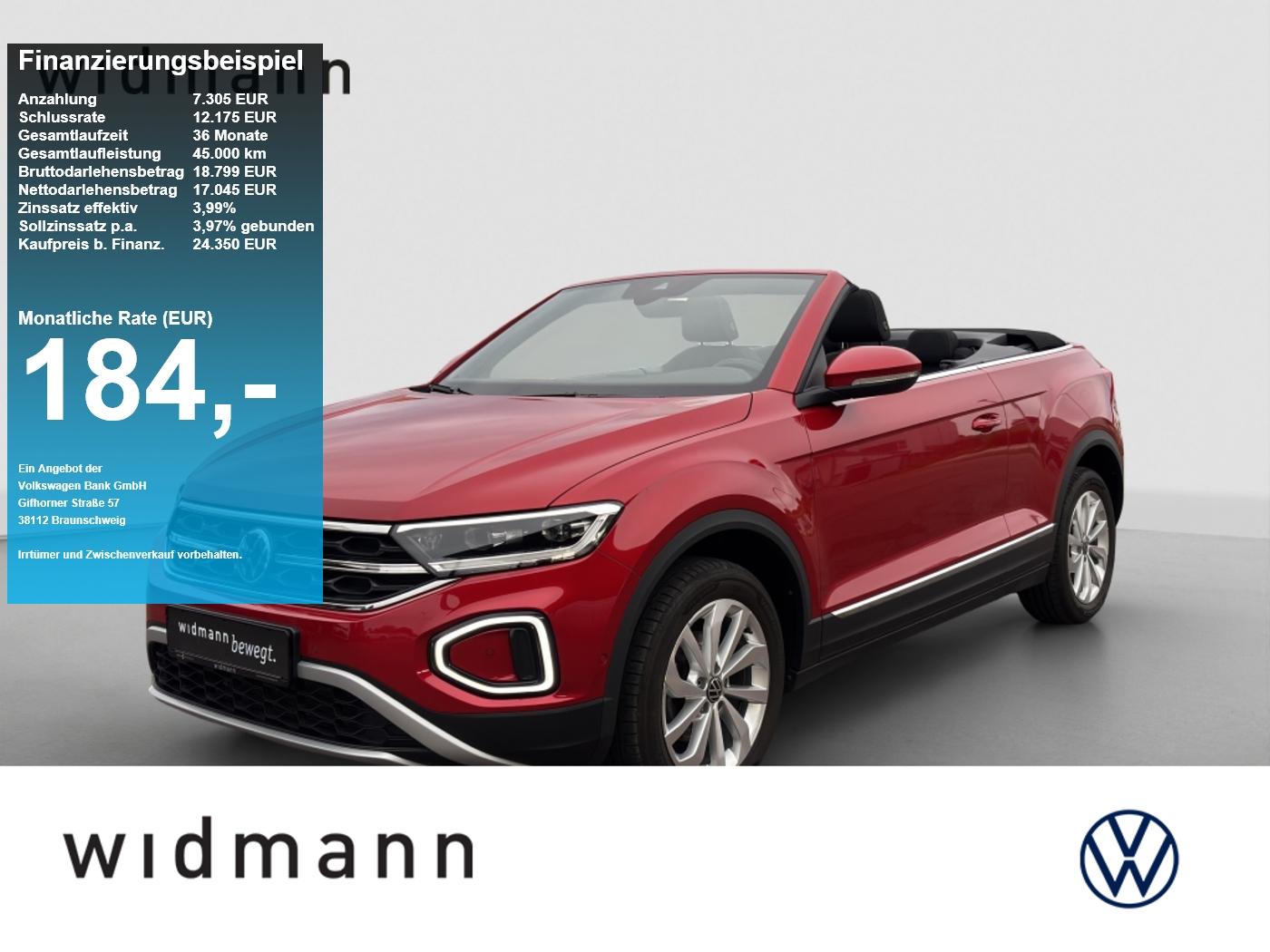 Volkswagen T-Roc Cabriolet Style 1.5 TSI 150 PS DSG KAMERA