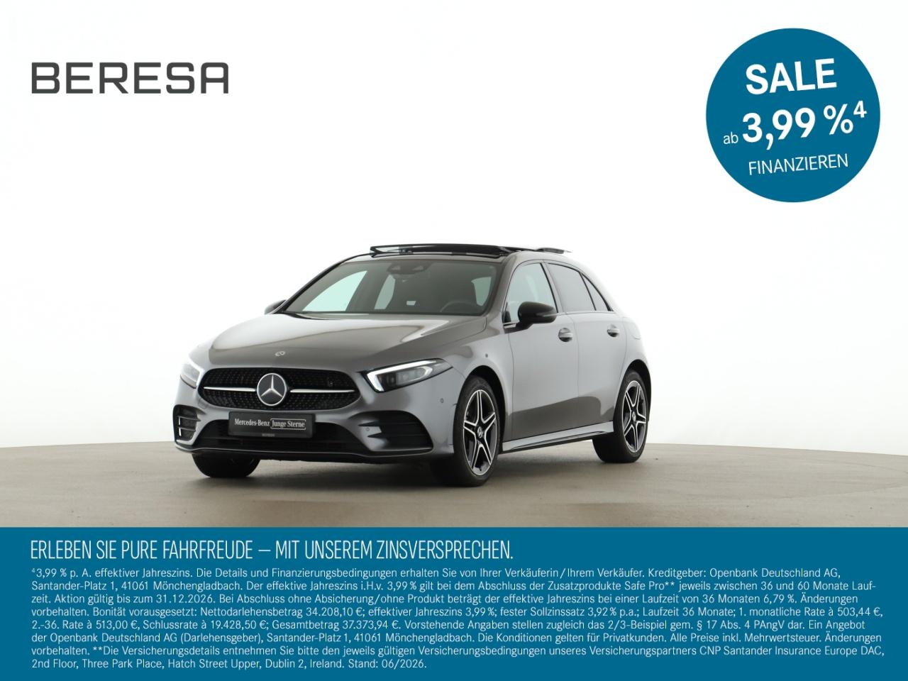 Mercedes-Benz A 250 e AMG Night MBUX Pano Distronic Kamera LED