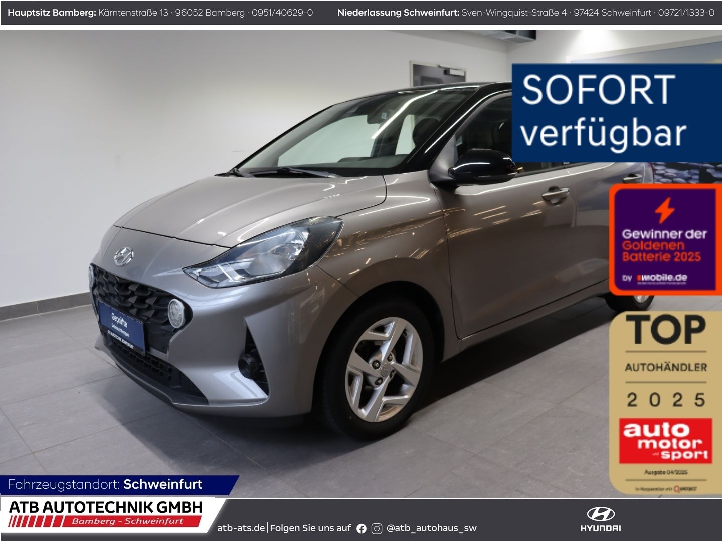 Fahrzeugabbildung Hyundai i10 Trend 1.2l PDC SHZ LenkradHZG Klima Apple Ca