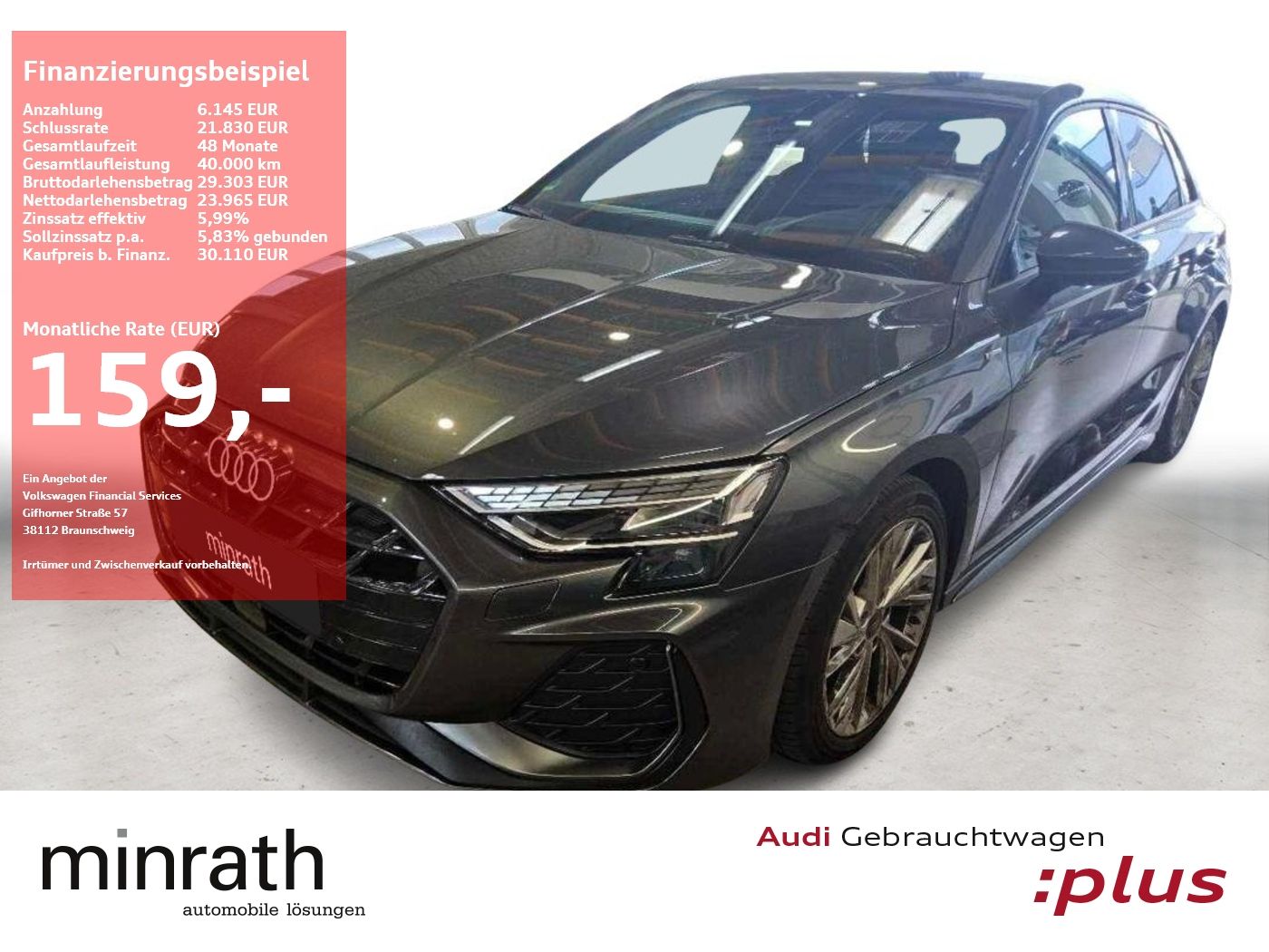 Audi A3 Sportback S line 35 TFSI SONOS+ACC+LED+HUD+RF