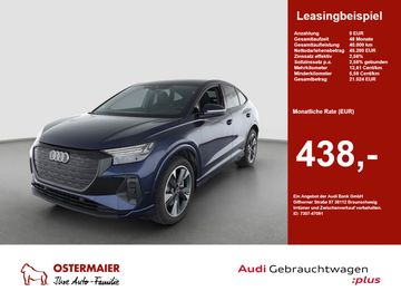 Audi Leasingangebot: Audi Q4 Sportback e-tron ADVANCED 40 AHK.WÄRMEPUMPE.A
