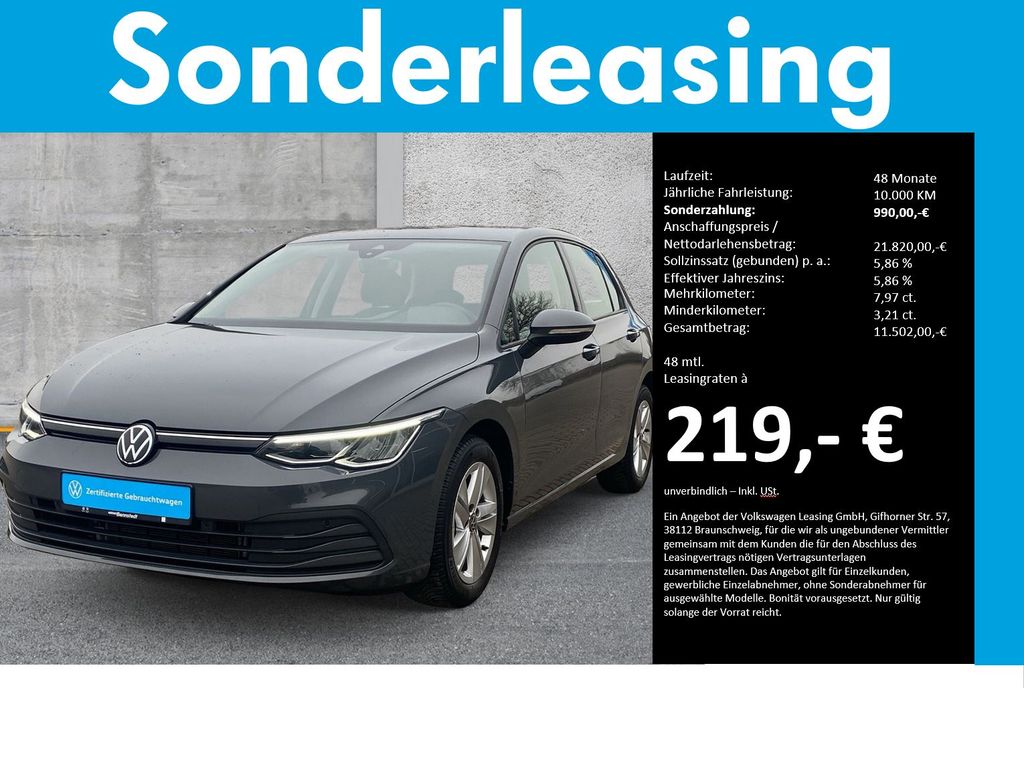 Golf VIII 1.5 TSI Life LED NAVI PDC SHZ