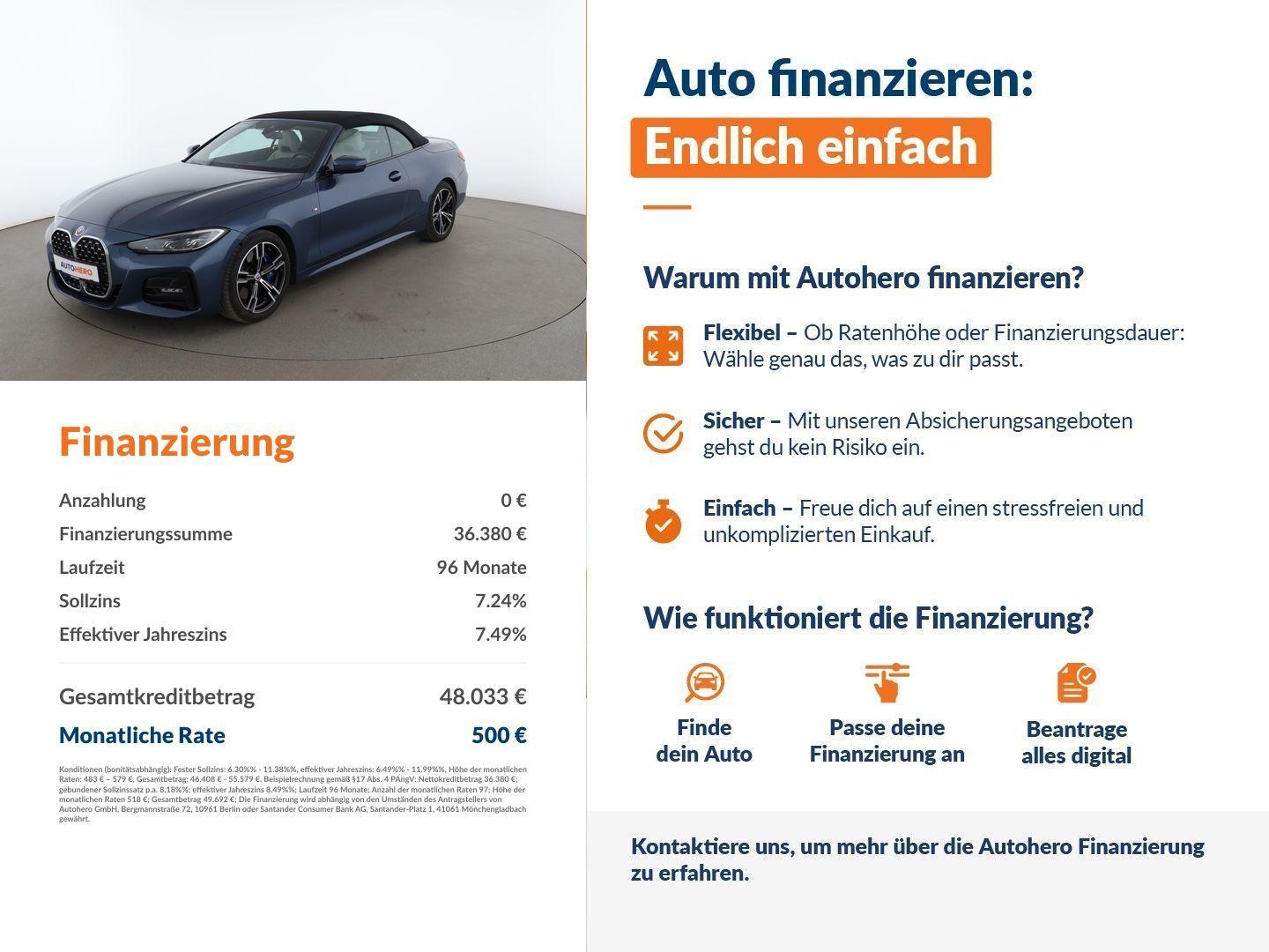 BMW 430 i M Sport Aut.*NAVI*LED*TEMPO*CAM*PDC*