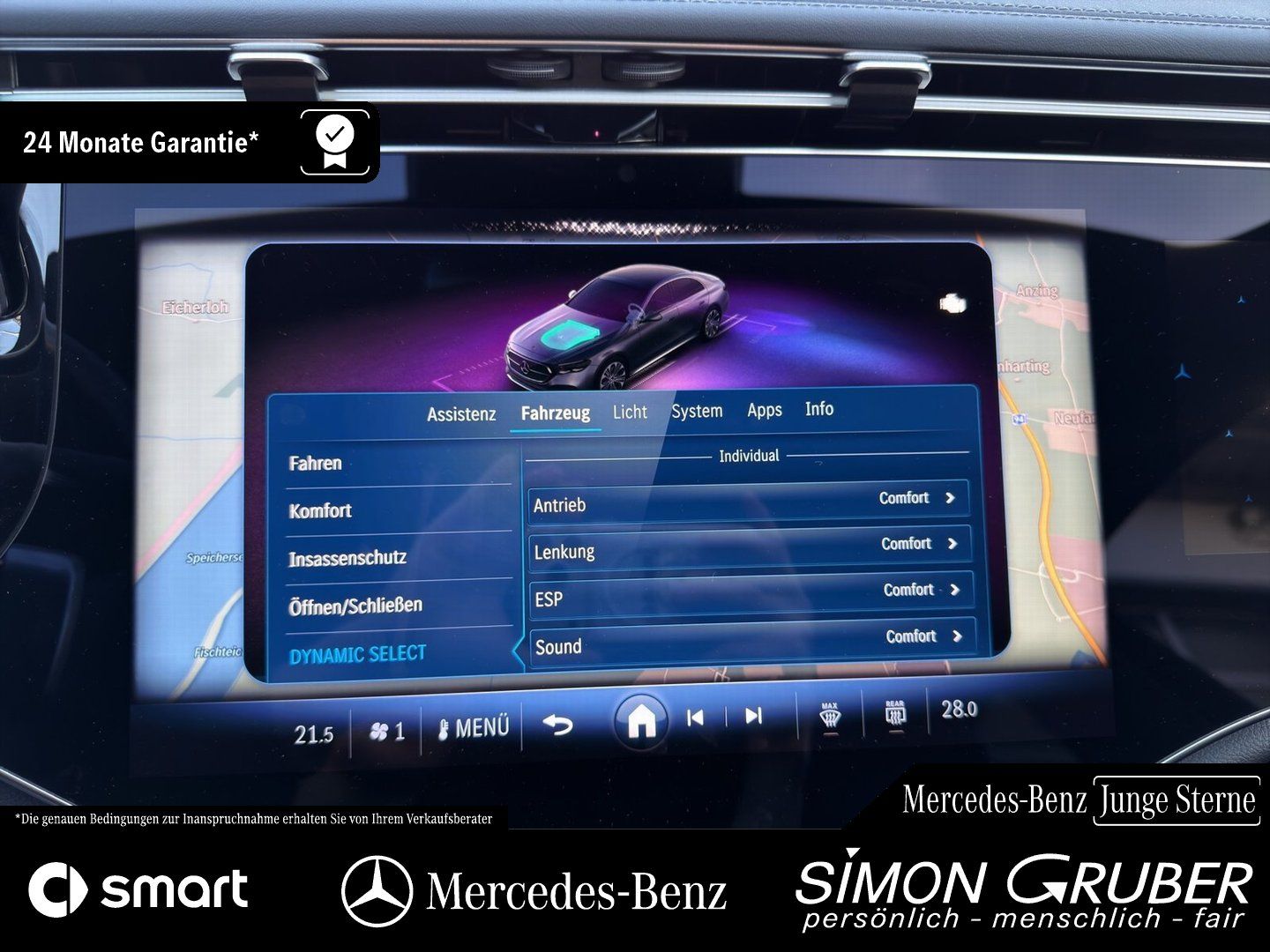 Fahrzeugabbildung Mercedes-Benz E 220 d AMG Superscreen Night 20" Burm 360° Digi