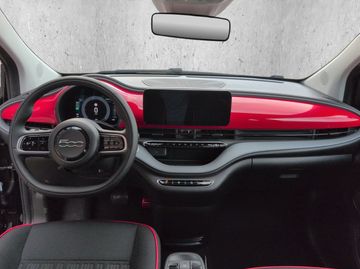 Fiat 500e Red 42kw Kam.+KeyLess+SHZ+PDC+SoundSys+AUT