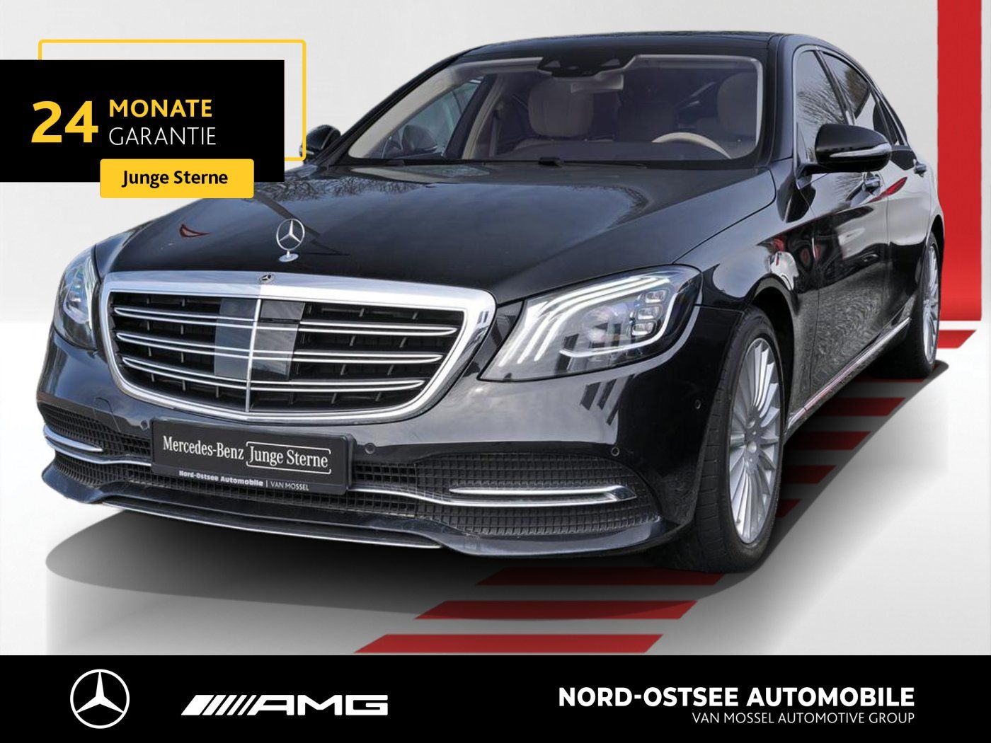 Mercedes S 350 2021, 2.9D dīzelis, Automāts, Sedans, Melns — Latvijā