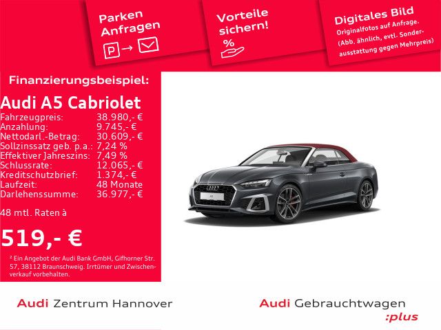 Audi A5 Cabriolet S line 40 TFSI Matrix B&O Kamera Le