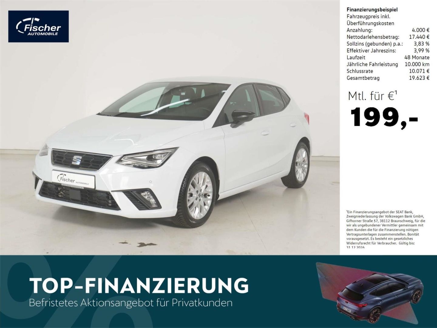 Seat Ibiza 1.5 TSI DSG FR NAV/Voll-LED/RFK/KESSY/SH