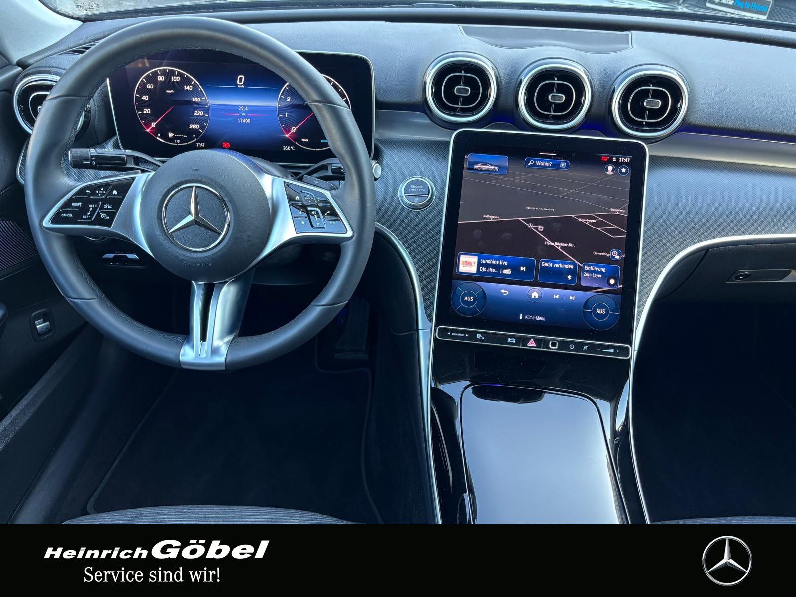 Fahrzeugabbildung Mercedes-Benz C 200 AVA-ADV+ 360°KAM WP LED AMB-BEL VZA MEM-SI