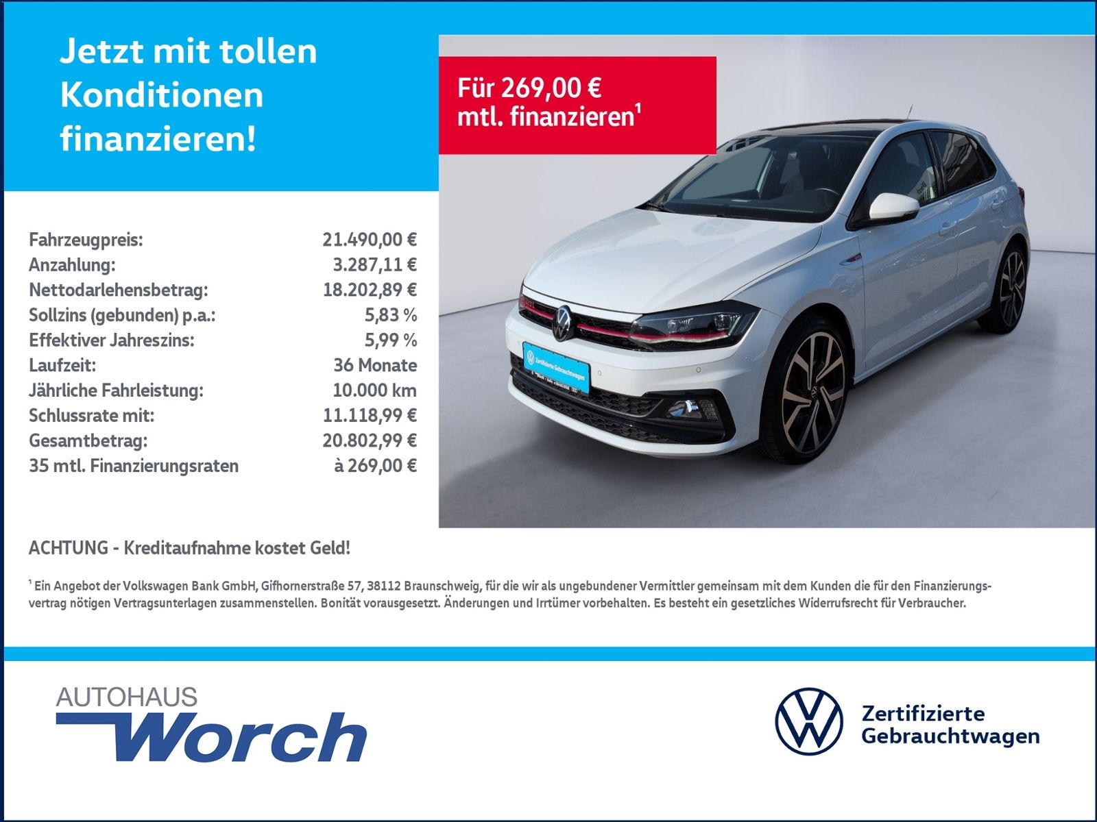 Polo GTI 2.0 TSI DSG Navi/ACC/SHZ
