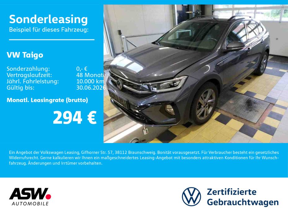 Volkswagen Taigo R-Line 1.5 TSI DSG Navi LED SHZ RFK PDC
