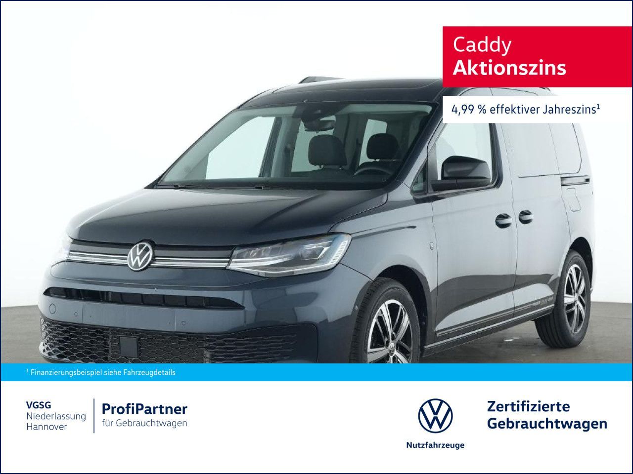 Volkswagen Caddy Life Pano LED Navi Lane-Assist