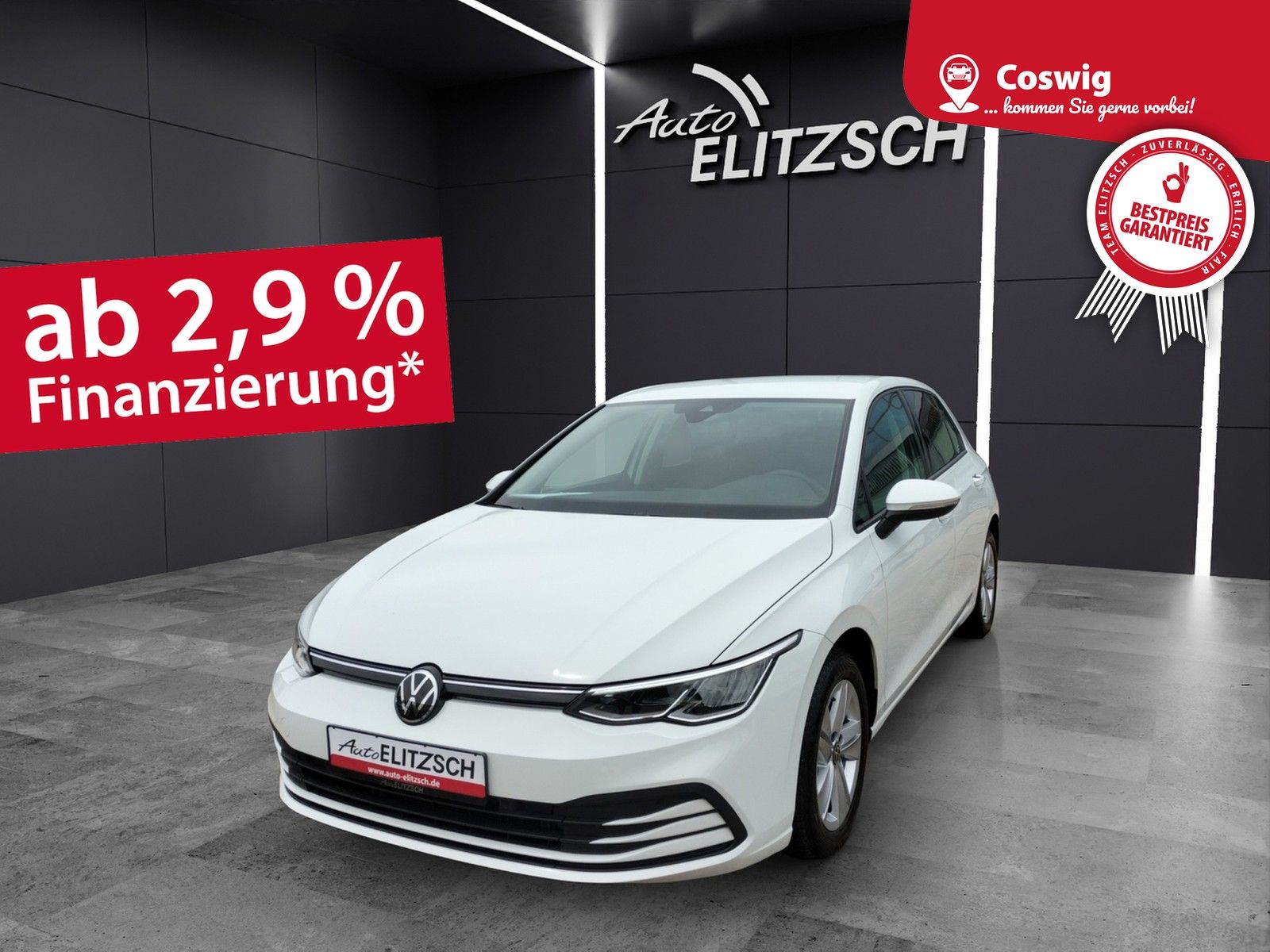 Fahrzeugabbildung Volkswagen Golf VIII TDI Life DSG LED Navi AID ACC PDC SHZ