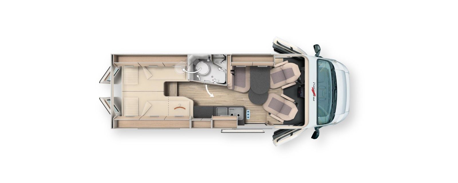 Fahrzeugabbildung Malibu Van 640 LE RB GT Two Rooms MJ 25 Skyview Aktion