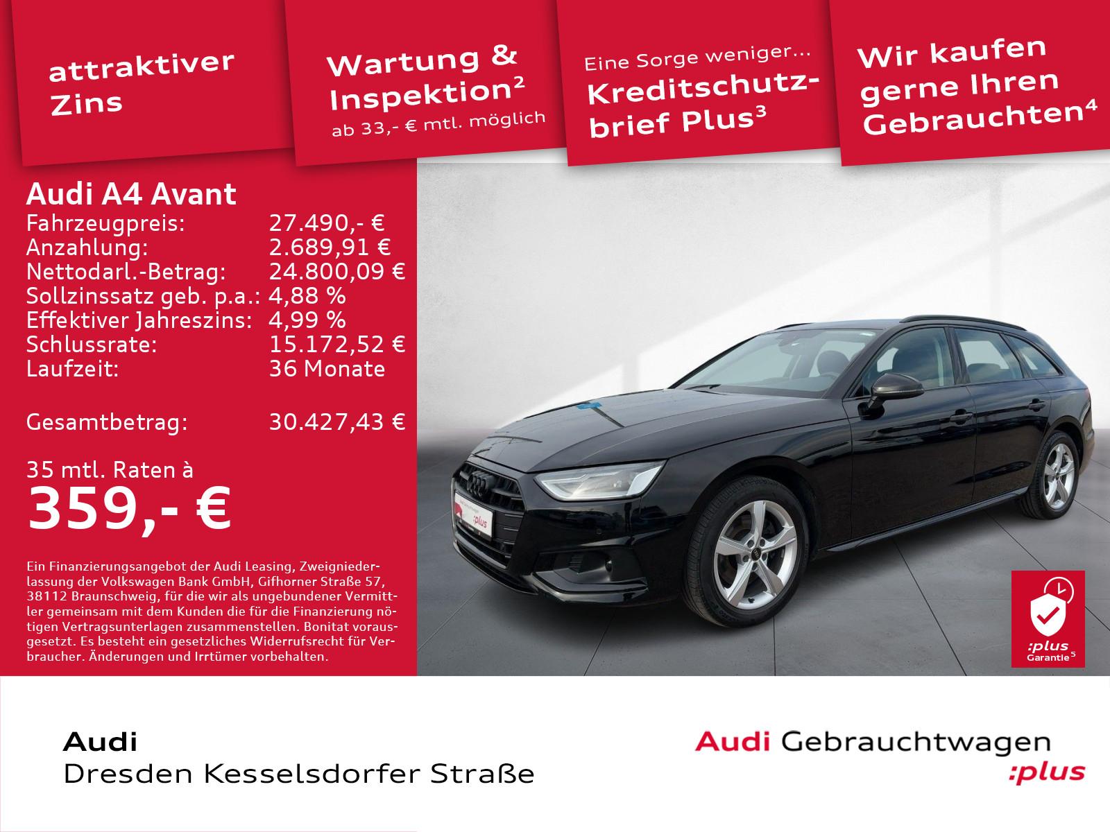 Audi A4 Avant 30 TDI advanced Kamera LED Navi GRA DAB