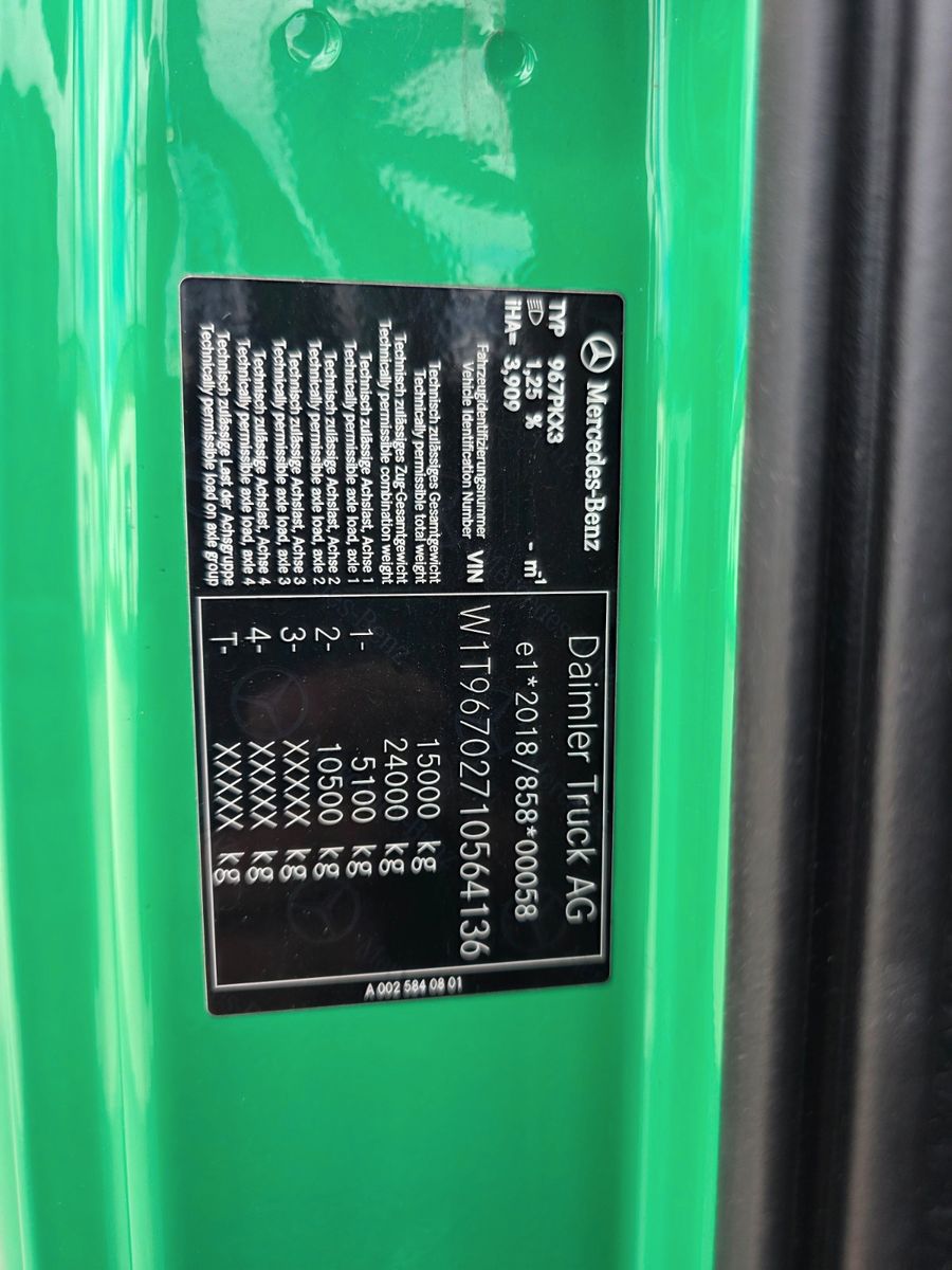 Fahrzeugabbildung Mercedes-Benz Atego 1524 L LBW 2.000kg Tür Kamera Spoiler