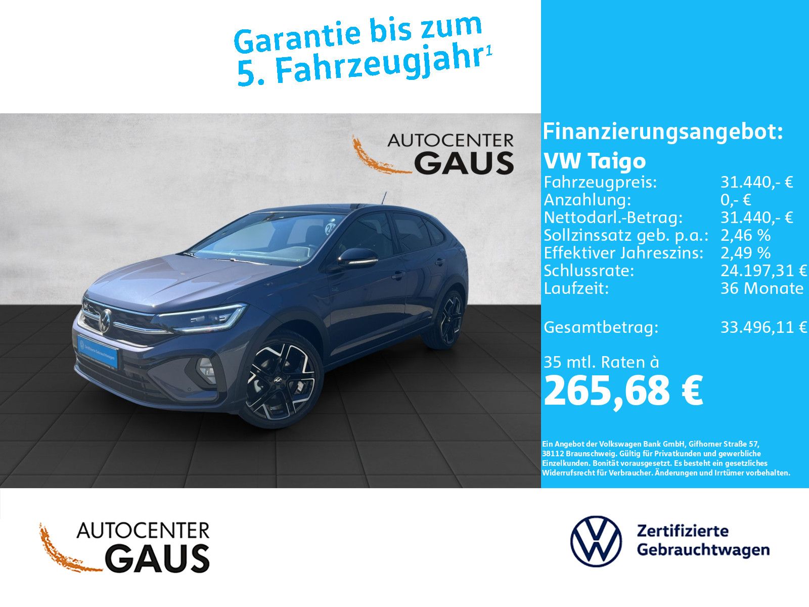 Taigo R-Line 1.5 TSI DSG AHK*Navi*Kamera*Pano