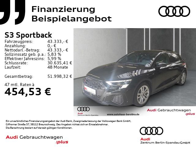 S3 Sportback *MATRIX*B&O*R-CAM*Opt.-Schwarz+*