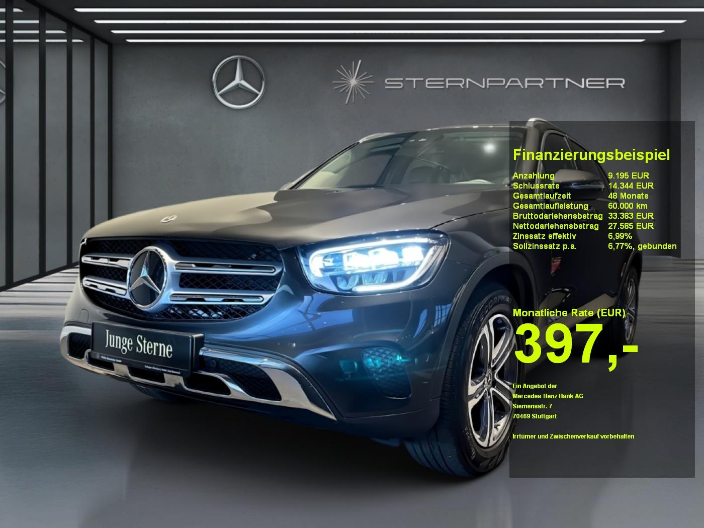 Mercedes-Benz GLC 220 d 4M MBUX+CarPlay+KAMERA+NAVI+AUT+SHZ