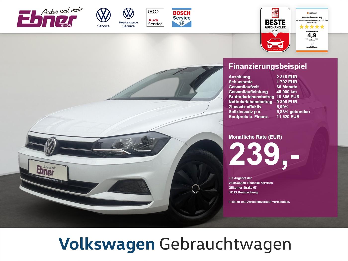 Volkswagen Polo COMFORTLINE TSI 4-TÜRER SITZHZG+KLIMA+ZV-FU