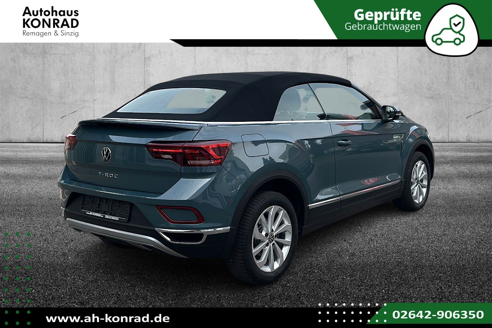 Fahrzeugabbildung Volkswagen T-Roc Cabriolet Style+LED+Navi+AHK