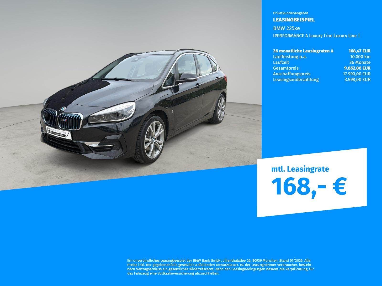 BMW 225xe IPERFORMANCE A Luxury Line Luxury Line |