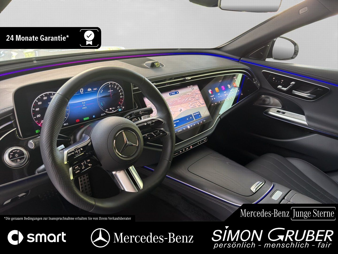 Fahrzeugabbildung Mercedes-Benz E 300 e AMG Night Pano Superscreen Leder AHK