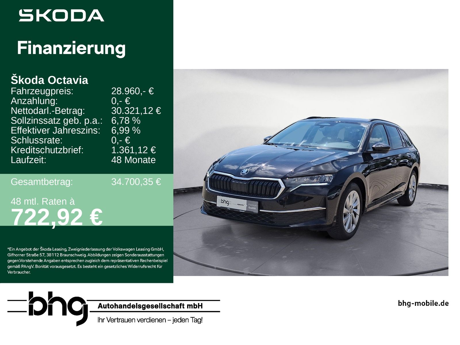 Skoda Octavia Combi 2.0 TDI DSG Selection