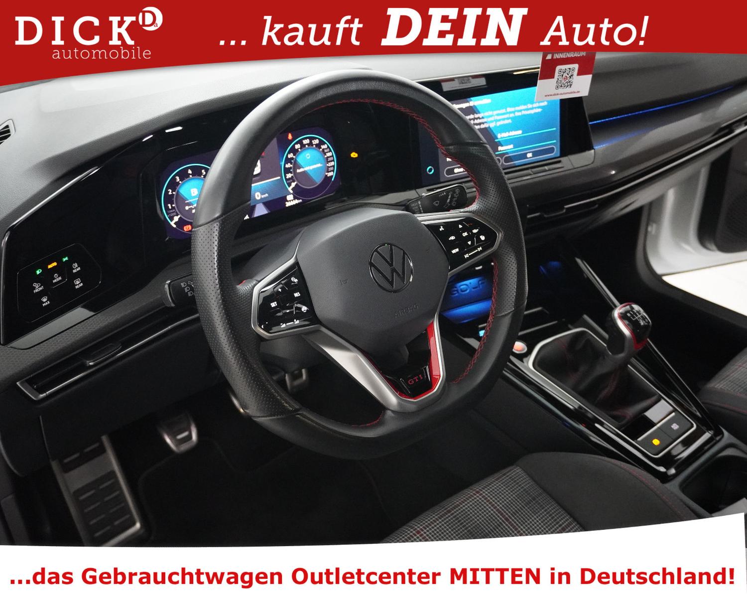 Volkswagen Golf VIII 2.0 TSI GTI >IQ LED+VIRTU+KAM+NAVI+SHZ, миниатюра 8