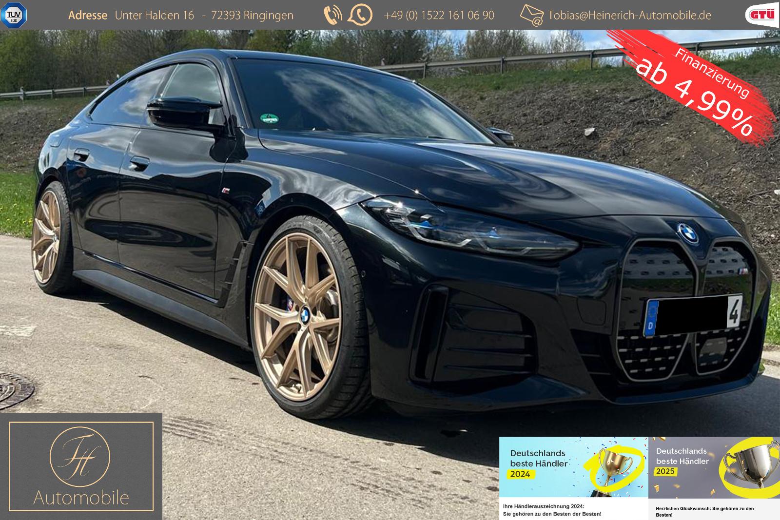 BMW i4 M50 Gran Coupe*LASER*HUD*H&K*20 Zoll*360°Kam*