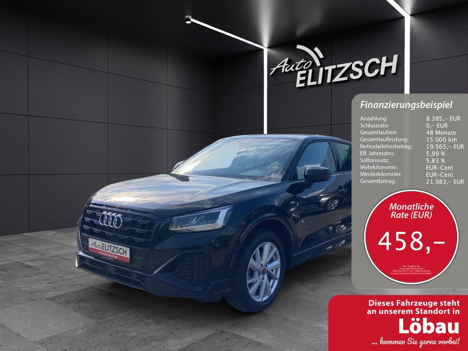 Fahrzeugabbildung Audi Q2 35 TFSI S-line S-tronic LED Navi AVC ACC RFK