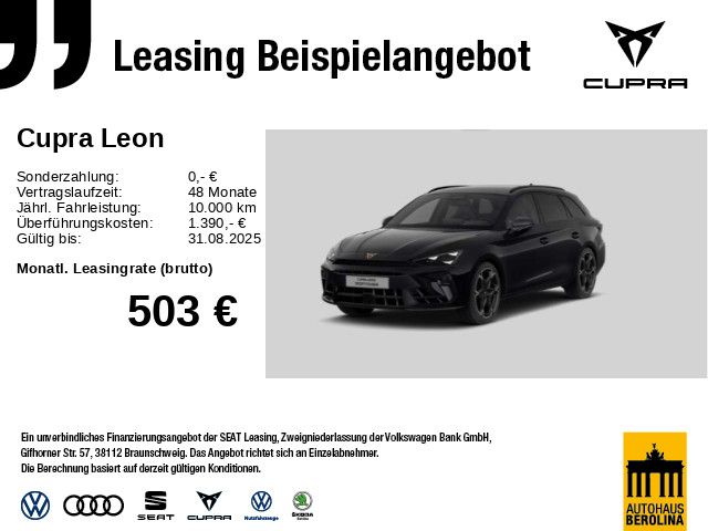 Vorschaubild: CUPRA Leon ST 1.5 e-Hybrid VZ DSG *MATRIX*SENNHEISER* (Fahrzeug-Nr. 239577)