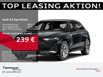 Audi Leasingangebot: Audi A3 Sportback 40 TFSIe LED NAVI KAMERA eSPORTSITZ