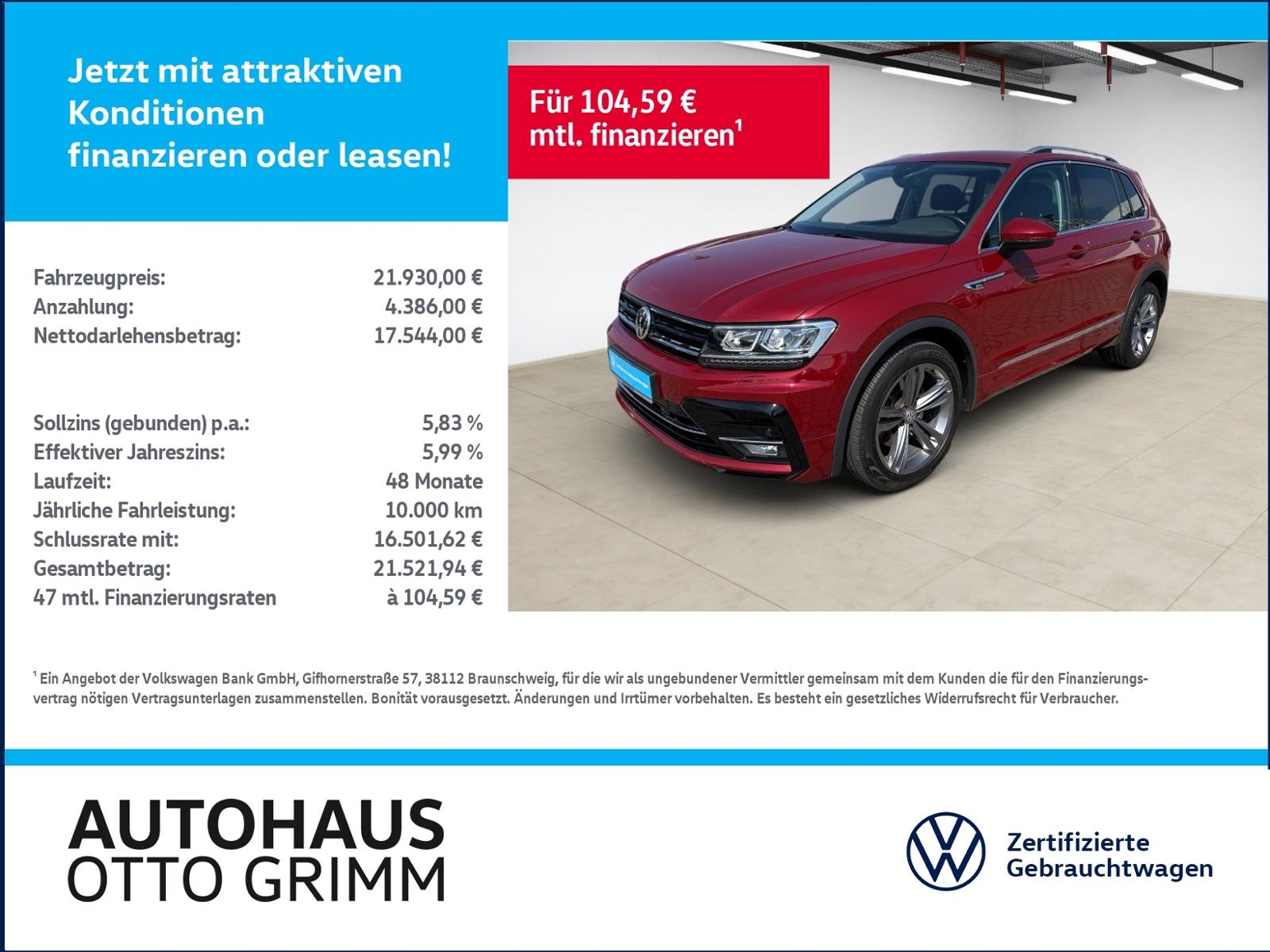 Volkswagen Tiguan 2.0 TSI DSG R-Line 4M AHK Navi ACC