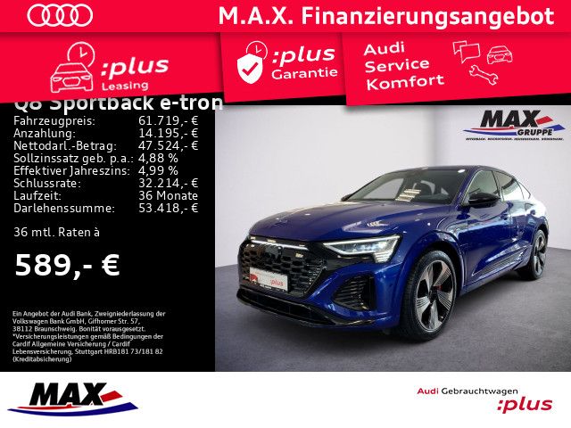 Q8 Sportback e-tron S-LINE QUATTRO +LED+AHK+HUD+