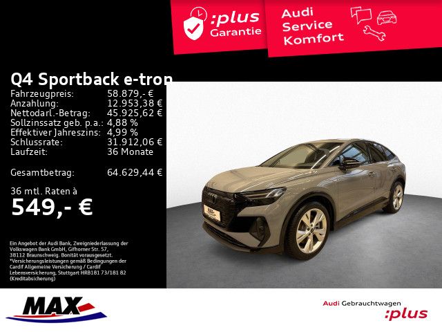 Q4 Sportback e-tron 55 QUATT S-LINE MATRIX+PANO+
